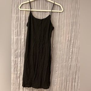 Black midi dress